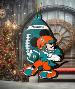 NFL Miami Dolphins Mickey Mouse Christmas Ornament