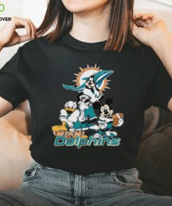 NFL Miami Dolphins Mickey Mouse Donald Duck Goofy Football Shirt T Shirt 1 NFL Miami Dolphins Mickey Mouse Donald Duck Goofy Football Shirt T Shirt