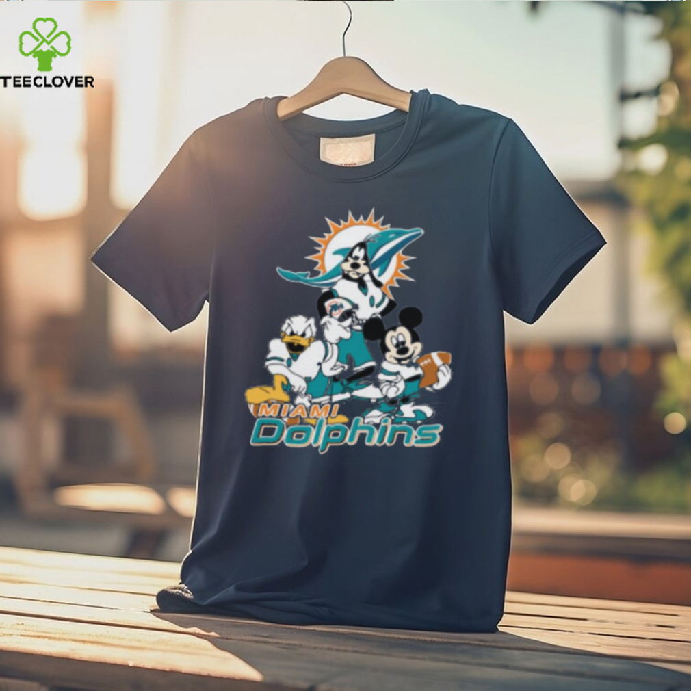 NFL Miami Dolphins Mickey Mouse Donald Duck Goofy Football Shirt T Shirt NFL Miami Dolphins Mickey Mouse Donald Duck Goofy Football Shirt T Shirt