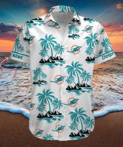 NFL Miami Dolphins Palm Tree Tropical Summer Hawaiian Shirt