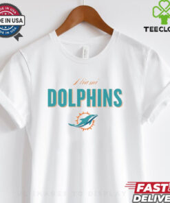 NFL Miami Dolphins Team Logo T Shirt 2 NFL Miami Dolphins Team Logo T Shirt