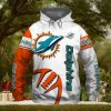 NFL Miami Dolphins White Orange Pullover Hoodie