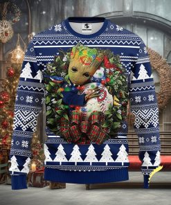 NFL Minnesota Twins Groot Hug Christmas Ugly Sweater