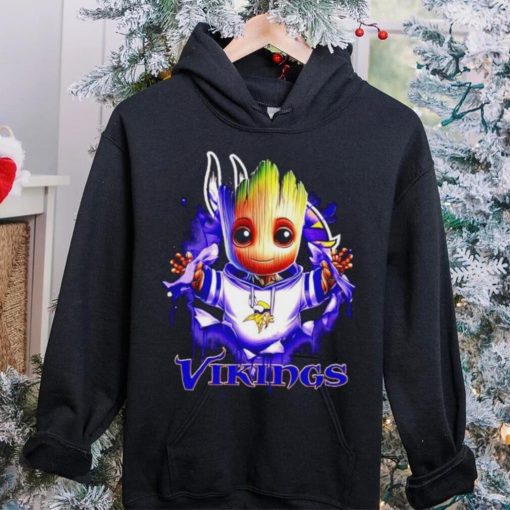 NFL Minnesota Vikings Baby Groot hoodie, sweater, longsleeve, shirt v-neck, t-shirt