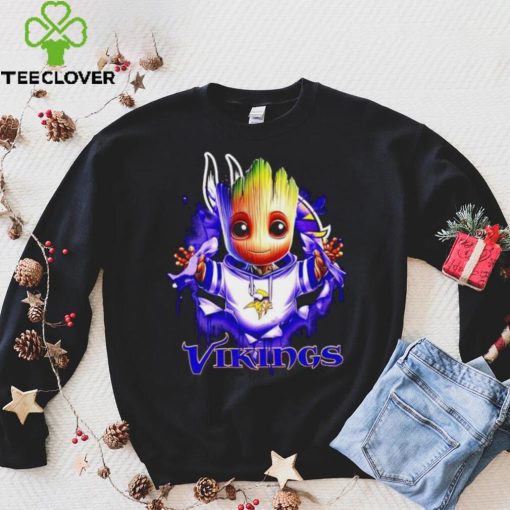 NFL Minnesota Vikings Baby Groot hoodie, sweater, longsleeve, shirt v-neck, t-shirt