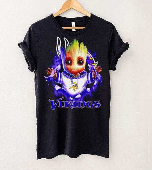 NFL Minnesota Vikings Baby Groot hoodie, sweater, longsleeve, shirt v-neck, t-shirt