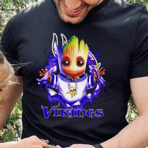 NFL Minnesota Vikings Baby Groot hoodie, sweater, longsleeve, shirt v-neck, t-shirt