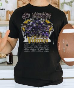 NFL Minnesota Vikings Full Team Signature Fullprinted T Shirt