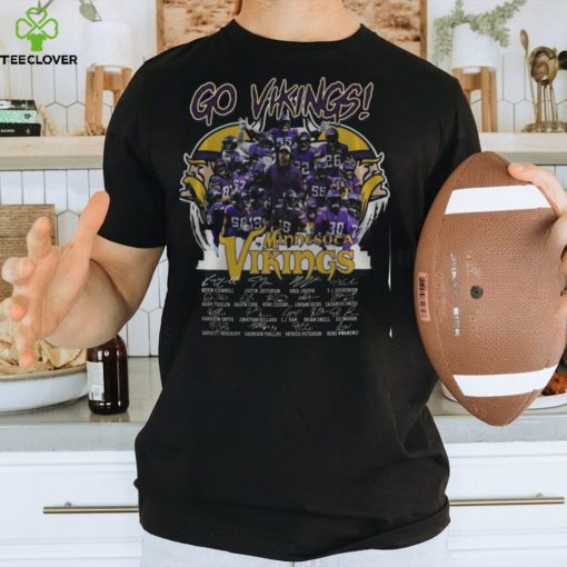 NFL Minnesota Vikings Full Team Signature Fullprinted T Shirt