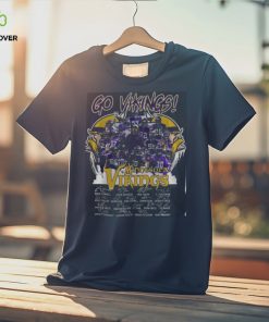 NFL Minnesota Vikings Full Team Signature Fullprinted T Shirt