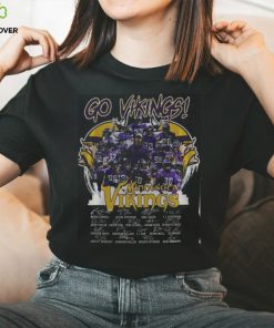 NFL Minnesota Vikings Full Team Signature Fullprinted T Shirt