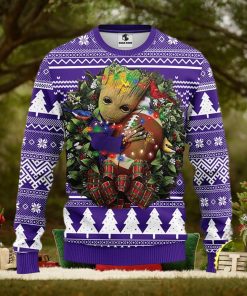 NFL Minnesota Vikings Groot Hug Christmas Ugly Sweater