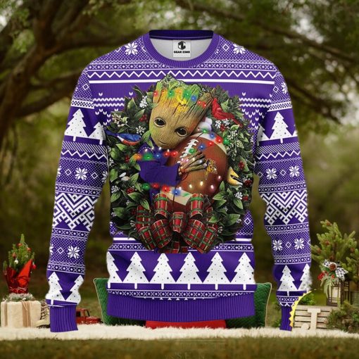 NFL Minnesota Vikings Groot Hug Christmas Ugly Sweater