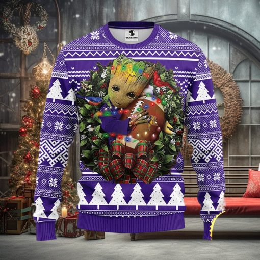 NFL Minnesota Vikings Groot Hug Christmas Ugly Sweater