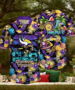 NFL Minnesota Vikings Hawaii Shirt Flower Relaxed Island Wear