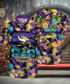 NFL Minnesota Vikings Hawaii Shirt Flower Relaxed Island Wear