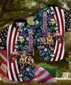 NFL Minnesota Vikings Hawaii Shirt Mascot Aloha Summer Shirt