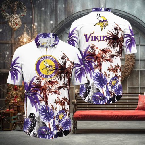 NFL Minnesota Vikings Hawaii Shirt Palm Tree Aloha Shirt For Fans