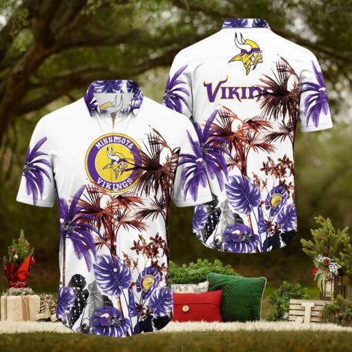 NFL Minnesota Vikings Hawaii Shirt Palm Tree Aloha Shirt For Fans