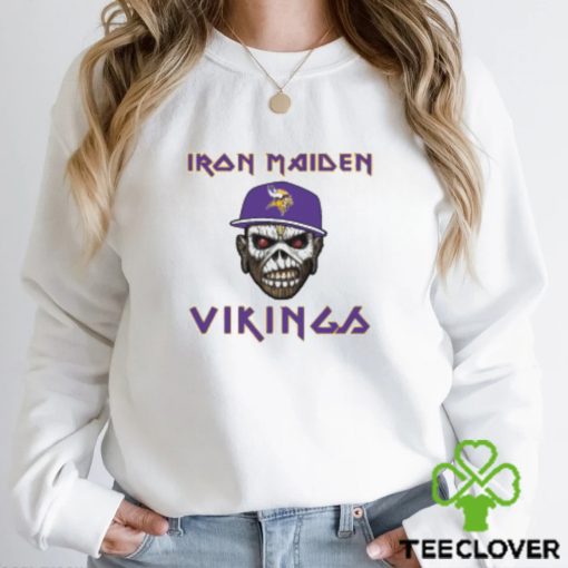 NFL Minnesota Vikings Iron Maiden Rock Band Music Football Sports T Shirt