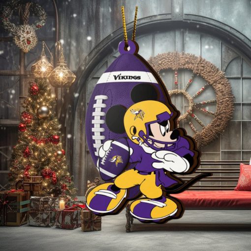 NFL Minnesota Vikings Mickey Mouse Christmas Ornament