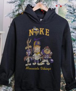 NFL Minnesota Vikings Nike Looney Tunes Wile E Coyote Elmer Fudd Tasmania Fullprinted T Shirt