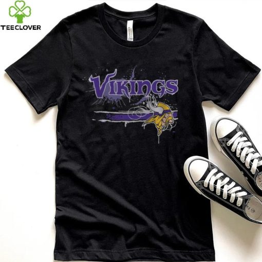 NFL Minnesota Vikings Paint Splateer Fullprinted T Shirt