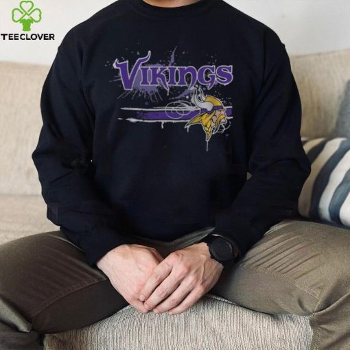 NFL Minnesota Vikings Paint Splateer Fullprinted T Shirt