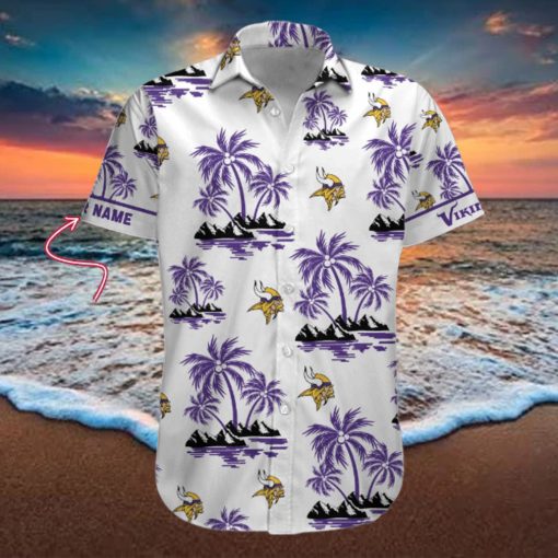 NFL Minnesota Vikings Palm Tree Tropical Summer Hawaiian Shirt