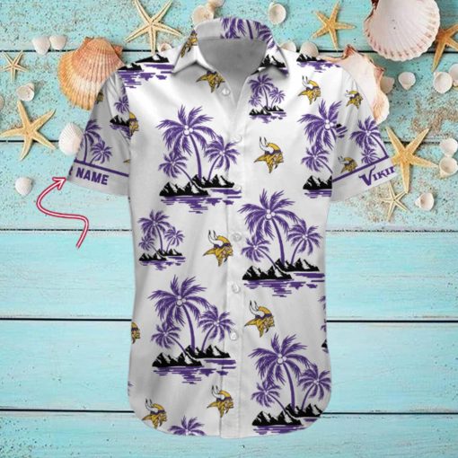 NFL Minnesota Vikings Palm Tree Tropical Summer Hawaiian Shirt