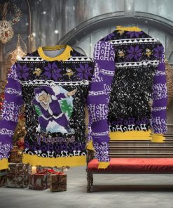 NFL Minnesota Vikings Santa Claus Ho Ho Ho Show Team Spirit Ugly Christmas Sweater