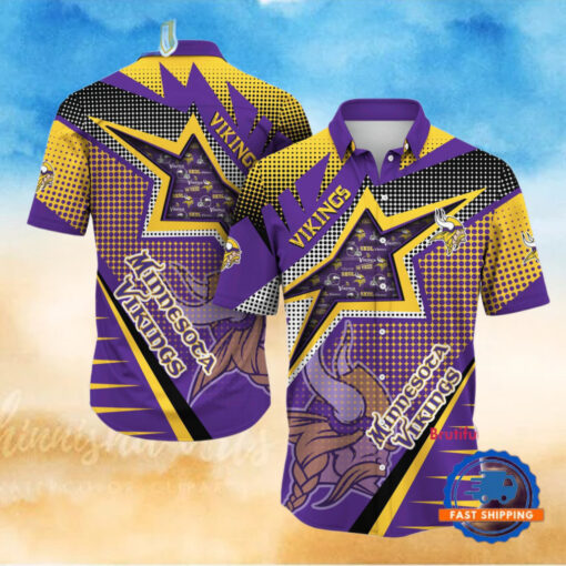 NFL Minnesota Vikings Special Football Team Star Hawaiian Shirts
