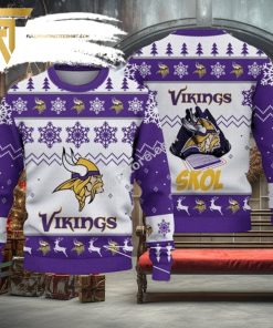 NFL Minnesota Vikings Ugly Christmas Holiday Sweater