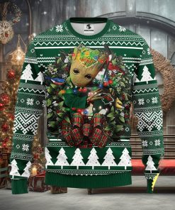 NFL Minnesota Wild Groot Hug Christmas Ugly Sweater