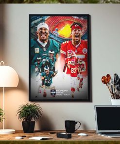 NFL Monday Night Football Philadelphia Eagles Versus Kansas City Chiefs Home Decorations Poster Canvas