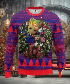 NFL Montreal Canadians Groot Hug Christmas Ugly Sweater