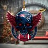 NFL New England Patriots Xmas American US Eagle Custom Name Ornament