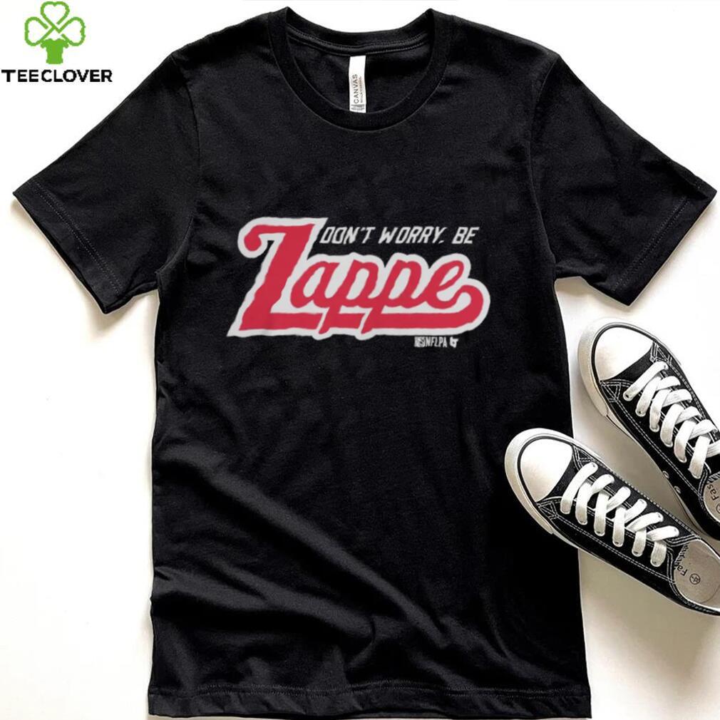 NFL New England Patriots Bailey Zappe Don't Worry Be Zappe Black Shirt NFL New England Patriots Bailey Zappe Don't Worry Be Zappe Black Shirt