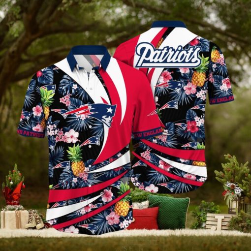 NFL New England Patriots Hawaii Shirt Flower Classic Hawaiian Prints