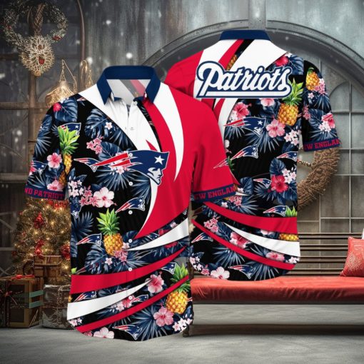 NFL New England Patriots Hawaii Shirt Flower Classic Hawaiian Prints