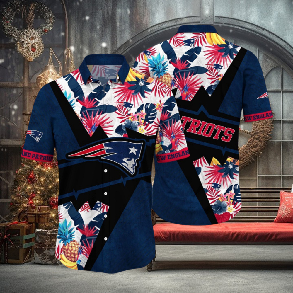 NFL New England Patriots Hawaii Shirt Flower Island Inspired Apparel NFL New England Patriots Hawaii Shirt Flower Island Inspired Apparel