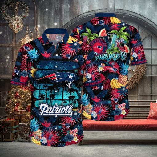 NFL New England Patriots Hawaii Shirt Flower Relaxed Island Wear