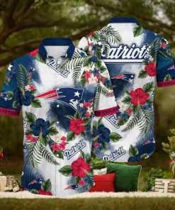 NFL New England Patriots Hawaii Shirt Flower Trendy Floral Tops