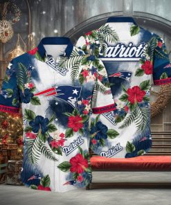 NFL New England Patriots Hawaii Shirt Flower Trendy Floral Tops