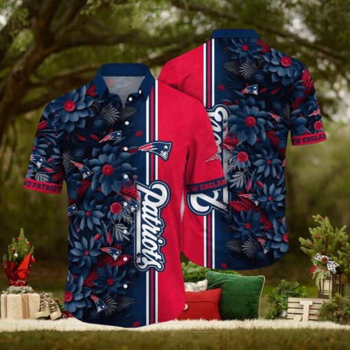 NFL New England Patriots Hawaii Shirt Flower Tropical Vibes In Shirts