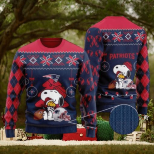 NFL New England Patriots Knitted Christmas Sweater Angelic