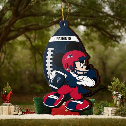 NFL New England Patriots Mickey Mouse Christmas Ornament