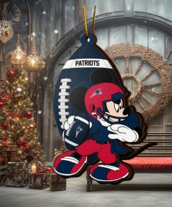 NFL New England Patriots Mickey Mouse Christmas Ornament