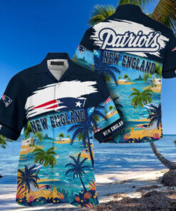 NFL New England Patriots Palm Tree Hot Summer Hawaiian Shirt Gifts Sport Fans