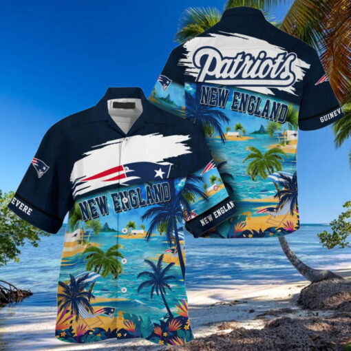 NFL New England Patriots Palm Tree Hot Summer Hawaiian Shirt Gifts Sport Fans